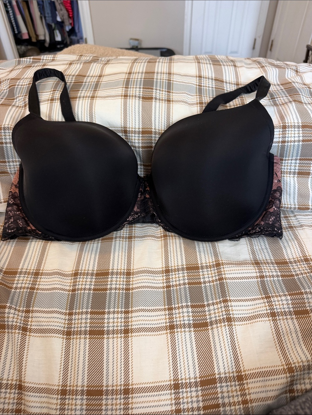 Torrid Black Lace-Accented Women's T-Shirt Bra